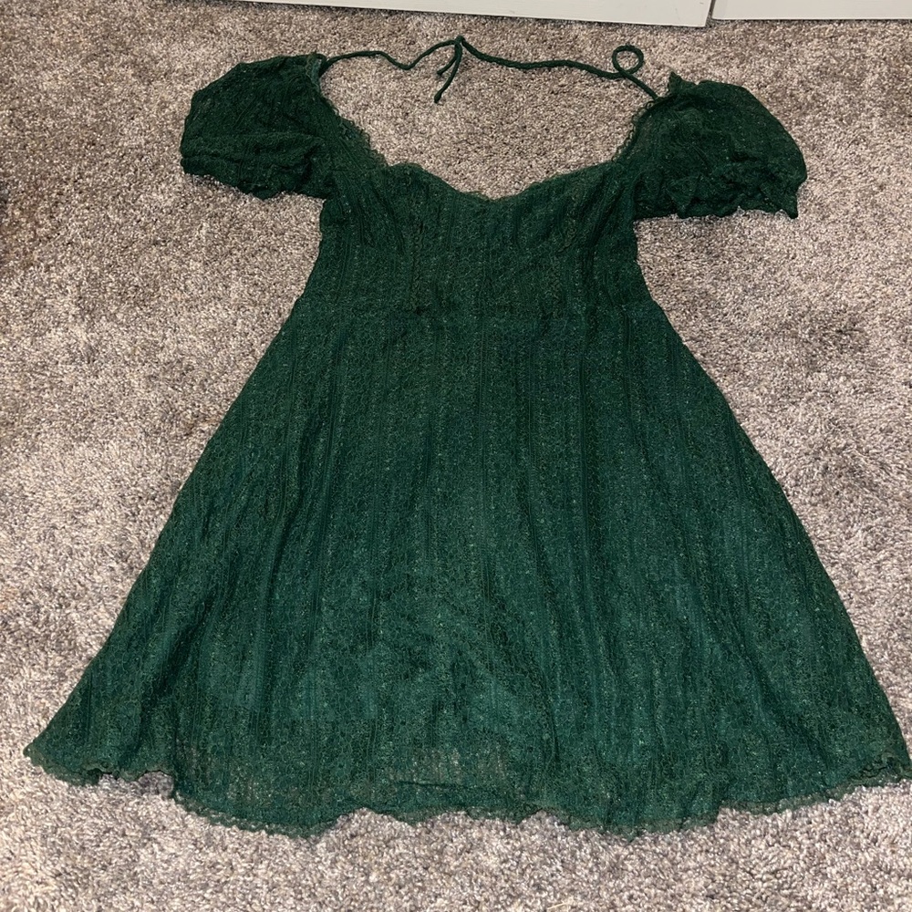 Urban Outfitters green lacy dress, size XS, never worn